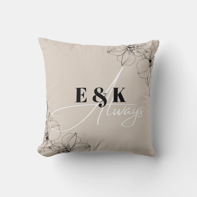 Personalised - Names and Initials Cushion (Front)