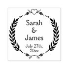 Personalised Names and Wedding Date Rubber Stamp