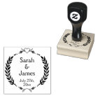 Personalised Names and Wedding Date Rubber Stamp
