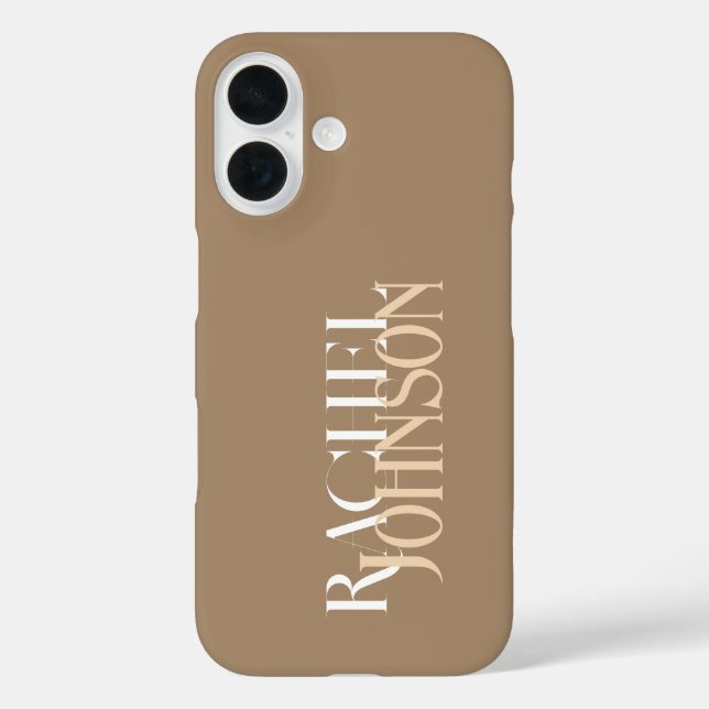 Personalised Names beige  Case-Mate iPhone Case (Back)