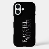 Personalised Names Black Grey 