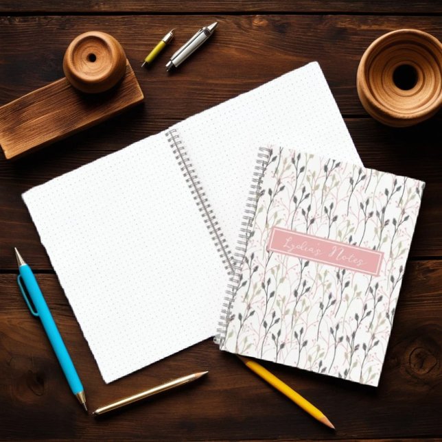 Personalised "Name's Notes" Floral Notebook (Creator Uploaded)