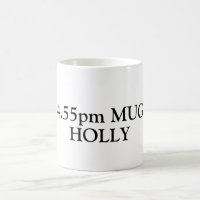 Personalised names on Coffee Mug. Office drinking 