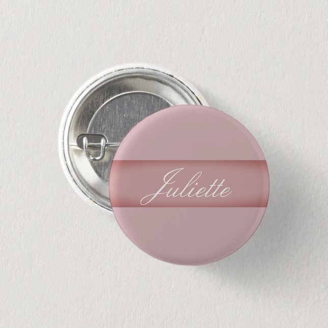 Personalised Nametag Button (Front & Back)