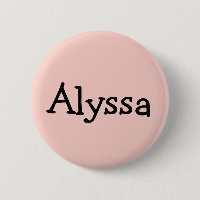Personalised Nametag Button