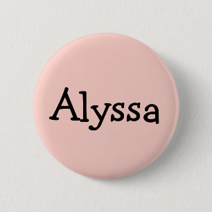 Personalised Nametag Button