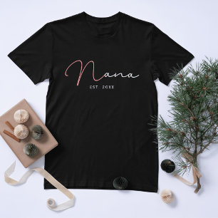 Personalised Nana - Grandma Since 20XX   T-Shirt