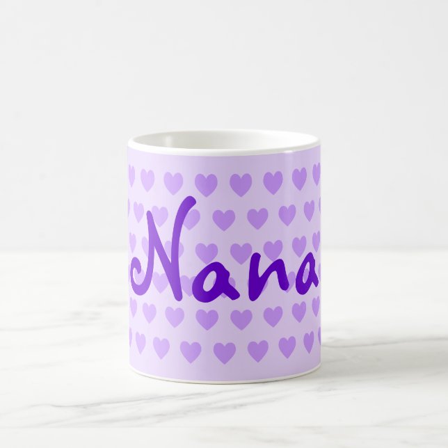 Personalised Nana in Purple Coffee Mug (Center)