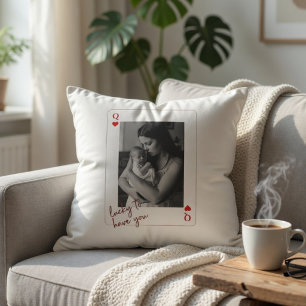 Personalised Nana Photo Playing Card   Cushion