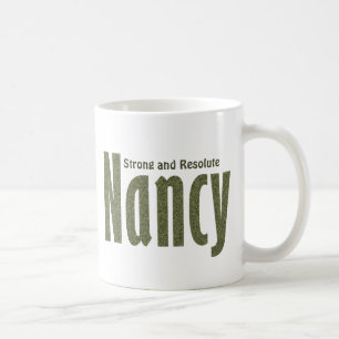 Personalised "Nancy" in Army Green Camouflage Coffee Mug