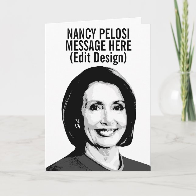 Personalised Nancy Pelosi Card (Front)