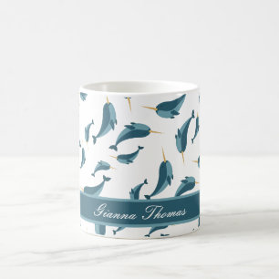 Personalised Narwhal Coffee Mug