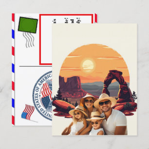Personalised National Park Travel Adventure 2026 Holiday Postcard