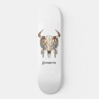 Personalised Native American Design Skateboard