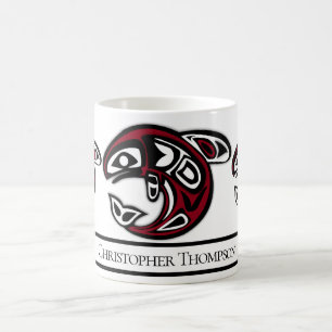 Personalised Native American Orca Killer Whale Coffee Mug