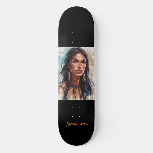 Personalised Native American Skateboard (Front)