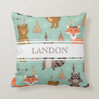 Personalised Native Forest Friends Pillow