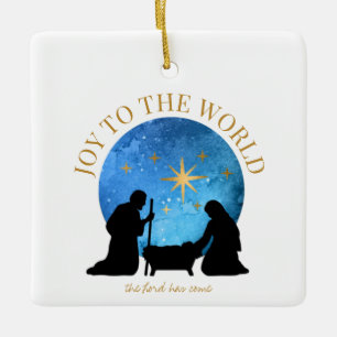 Personalised Nativity Christmas Ceramic Ornament