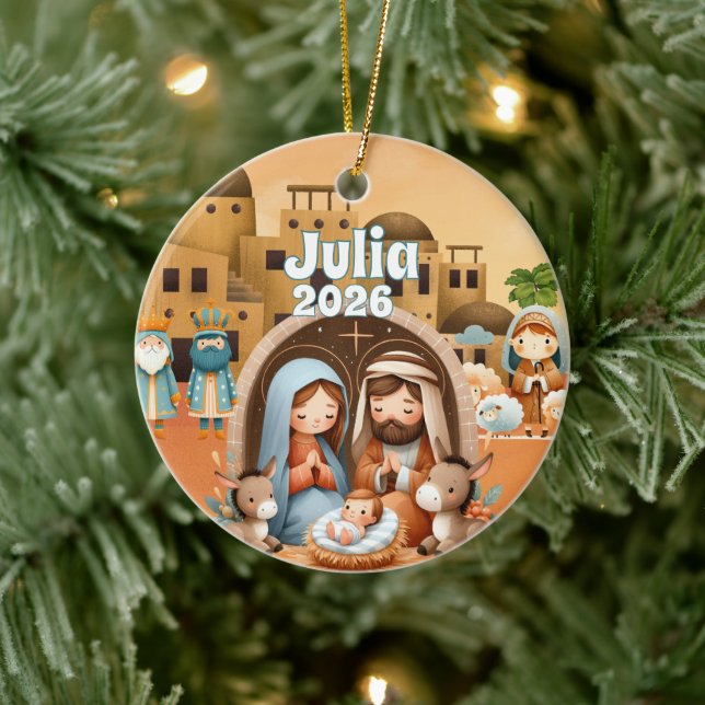 Personalised Nativity Ornament (Tree)