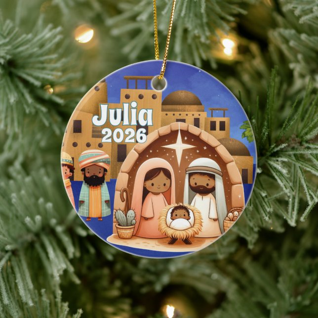 Personalised Nativity Ornament (Tree)