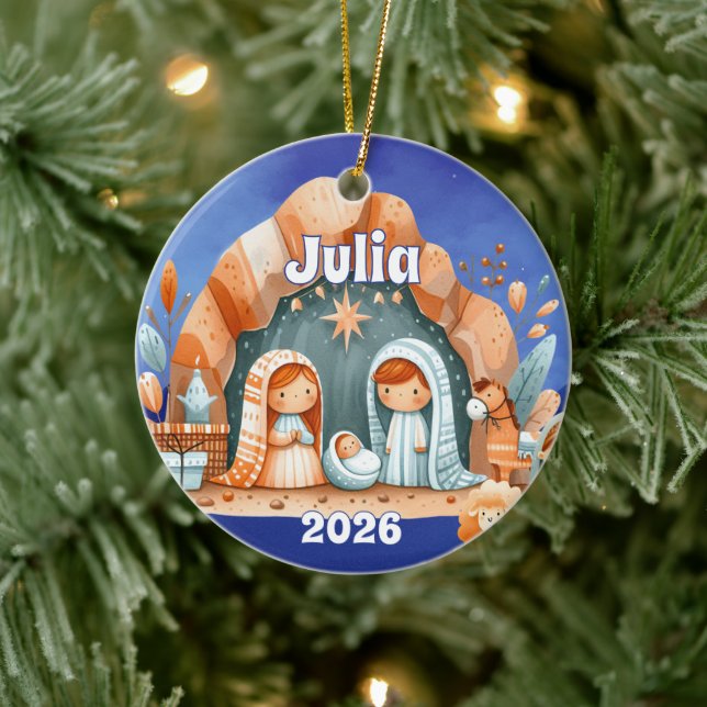 Personalised Nativity Ornament (Tree)