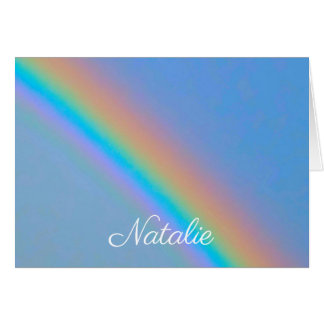 Personalised natural real rainbow
