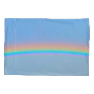 Personalised natural real rainbow pillowcase