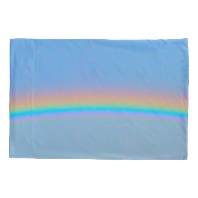 Personalised natural real rainbow pillowcase (Back)
