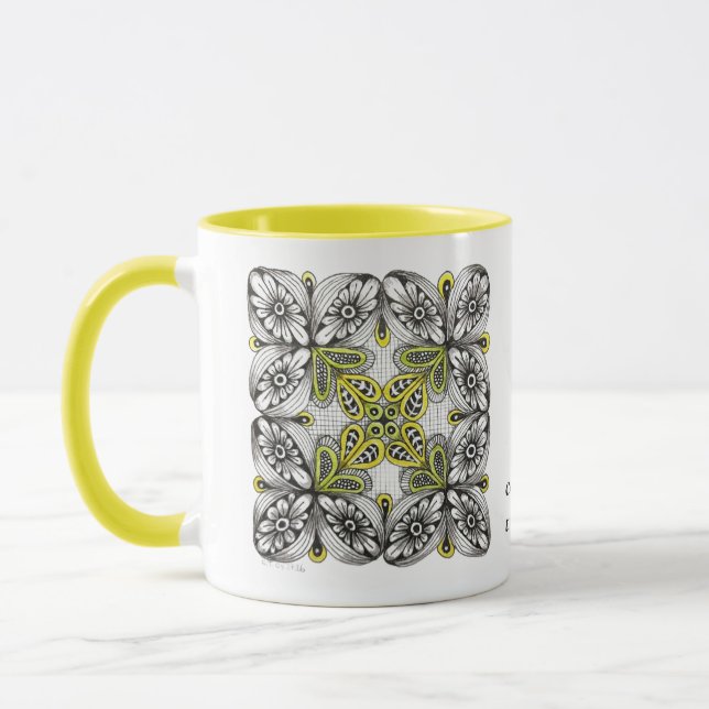 Personalised Nature & Coffee Lover with Initial Mug (Left)