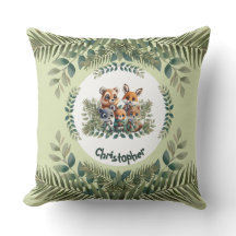 Personalised Nature Critters Pillow for Kids