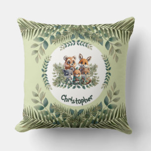 Personalised Nature Critters Pillow for Kids