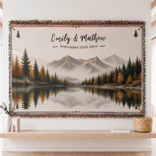 Personalised Nature Woven Throw Blanket