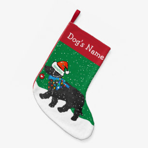 Personalised Naughty Christmas Labradoodle Small Christmas Stocking