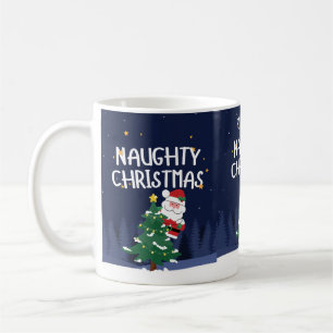 Personalised naughty list mug