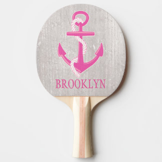 Personalised Nautical Anchor Ping Pong Paddle