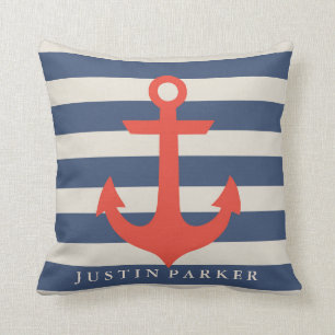 Personalised Nautical Baby Nursery Pillow