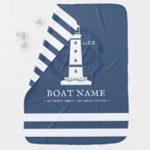 Personalised Nautical Boat Name Modern