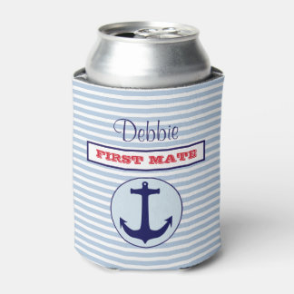 Personalised Nautical Can Cooler
