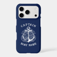 Personalised Nautical Captain Boat Name Anchor    