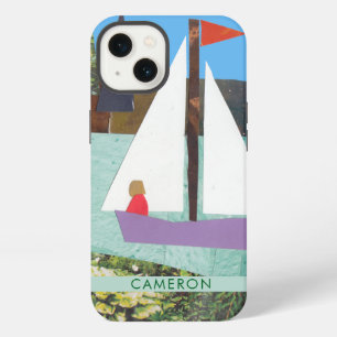 Personalised Nautical Colourful Boho Sailing iPhone 13 Case
