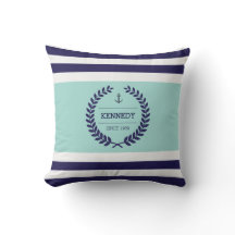 Personalised Nautical Family Crest Stripe Pattern