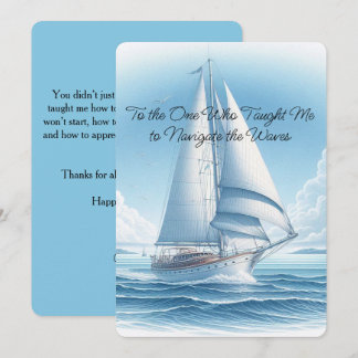 Personalised Nautical Father’s Day Card for Dad