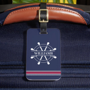 Personalised Nautical Luggage Tag