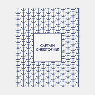 Personalised Nautical Theme Blanket