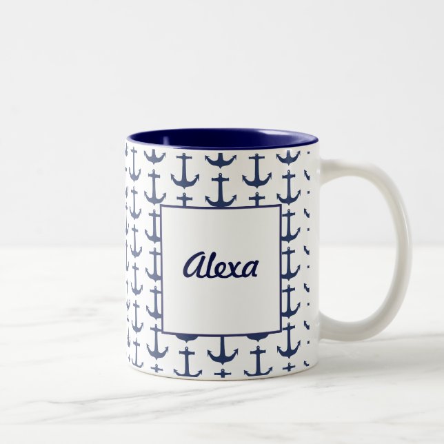Personalised Nautical Theme Mug (Right)