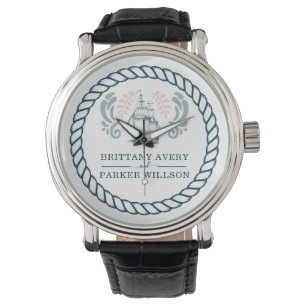 Personalised Nautical Wedding Boat Watch