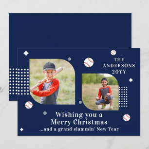 Personalised Navy Baseball Christmas 2 Photo