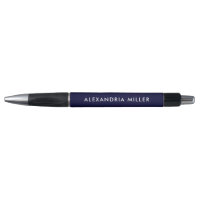 Personalised Navy Blue and White Modern