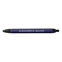 Personalised Navy Blue and White Modern