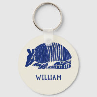 Personalised Navy Blue Armadillo